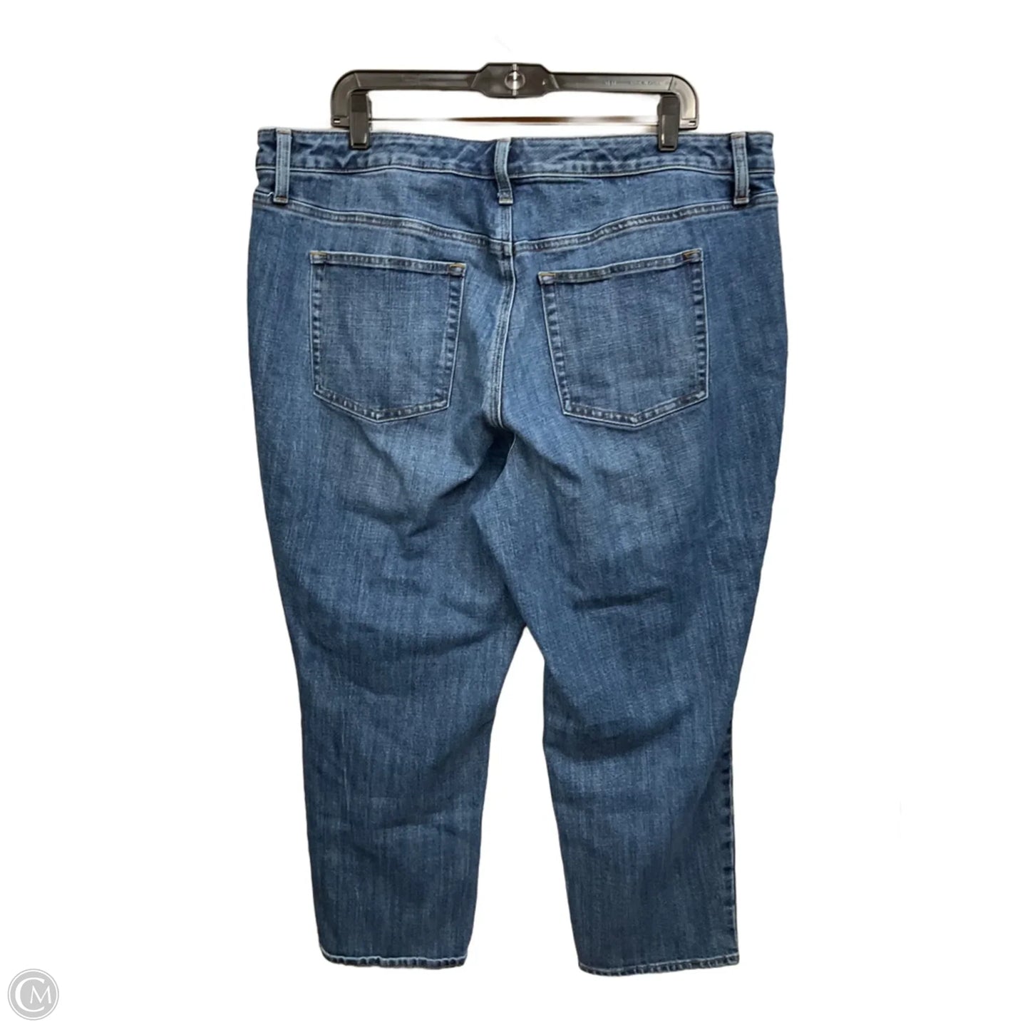 Jeans Straight By Talbots In Blue Denim, Size: 18