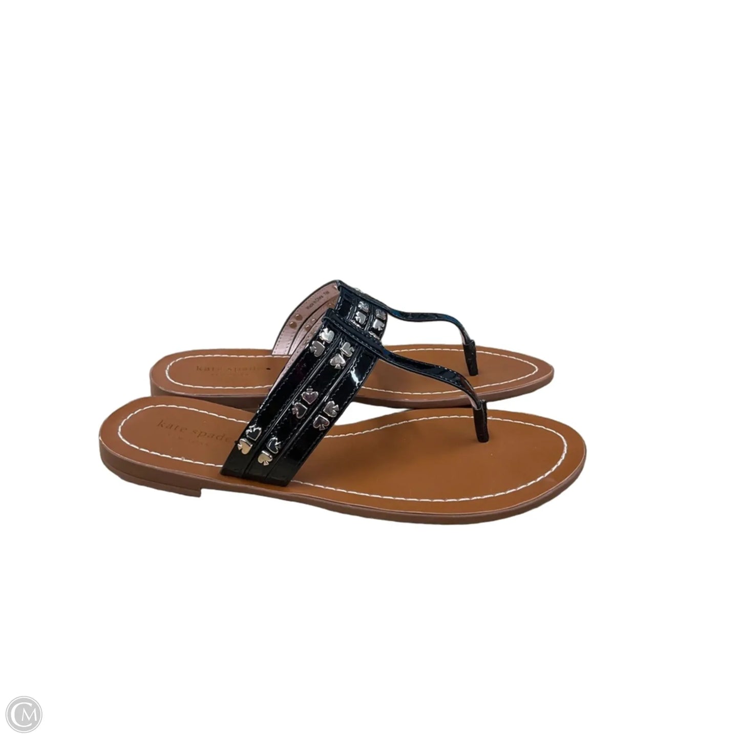 Sandals Designer By Kate Spade In Black, Size: 7.5
