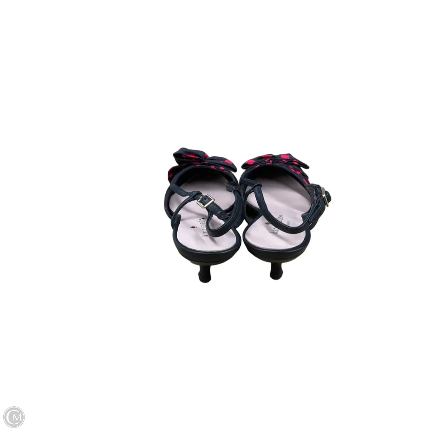 Shoes Designer By Kate Spade In Black & Red, Size: 7.5
