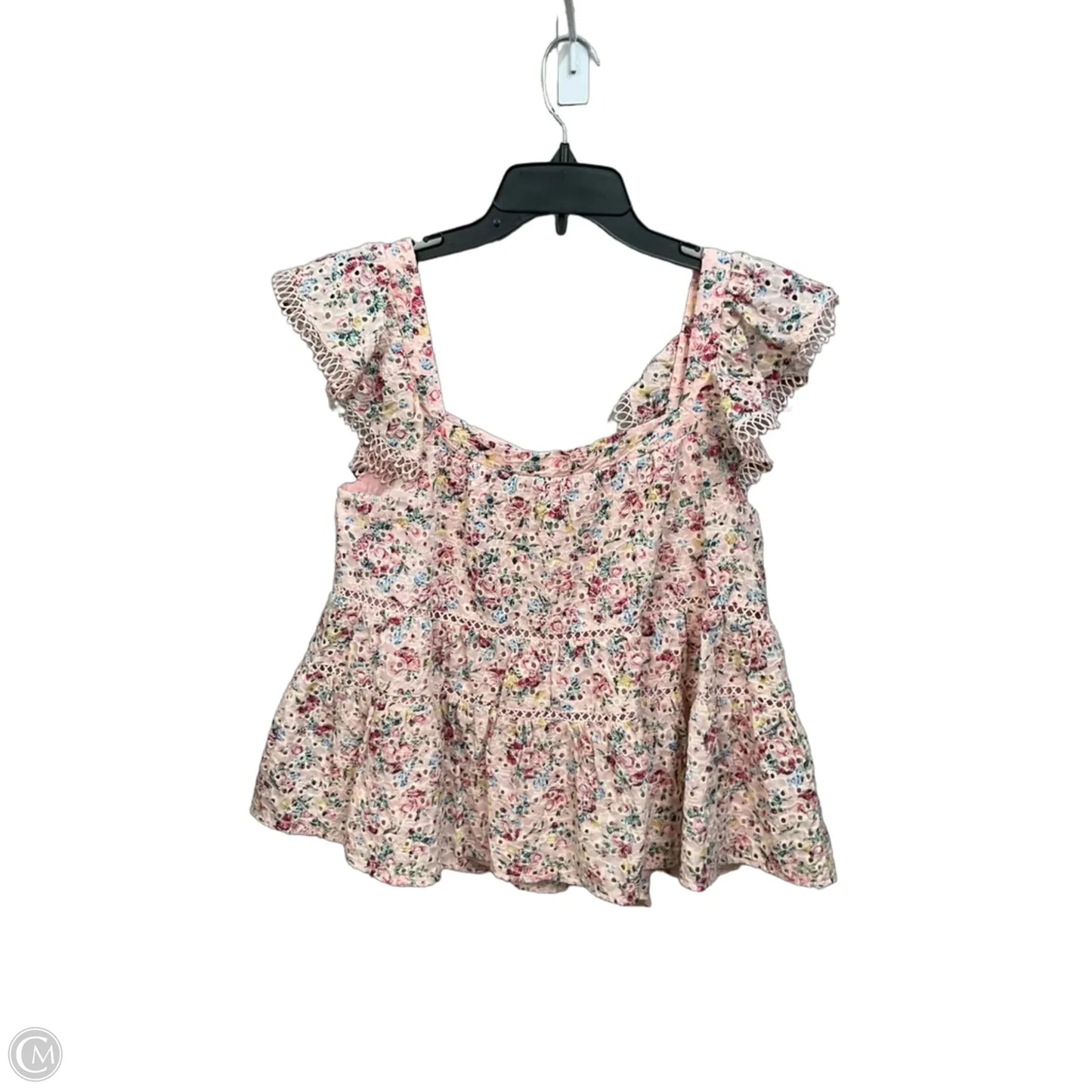 Top Sleeveless By Mi Ami In Floral Print, Size: M