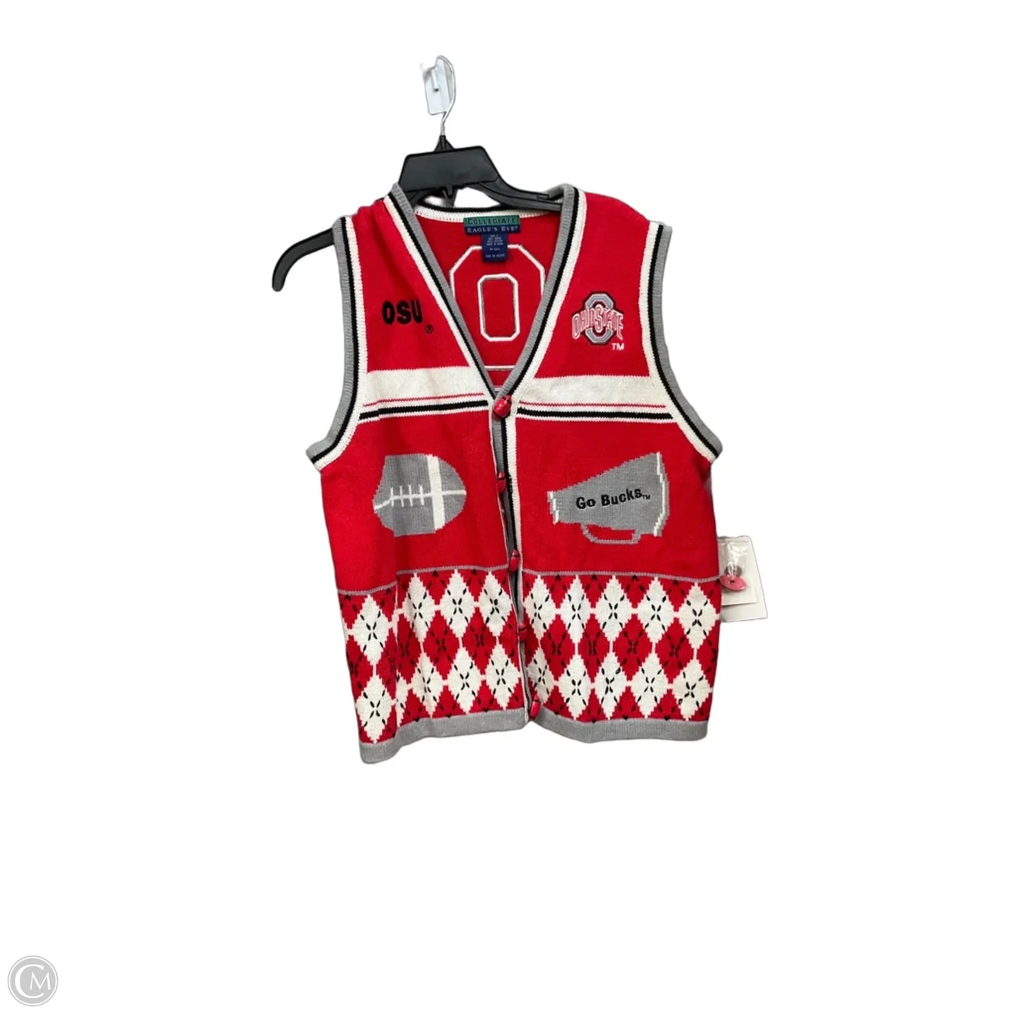 Vest Other By Cmc In Red & Silver, Size: L