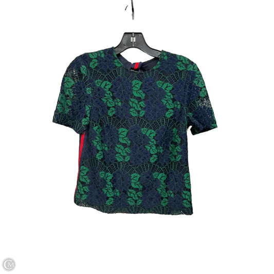 Top Short Sleeve By Ted Baker In Blue & Green, Size: Xs