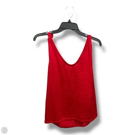 Top Sleeveless By Dex In Red, Size: L