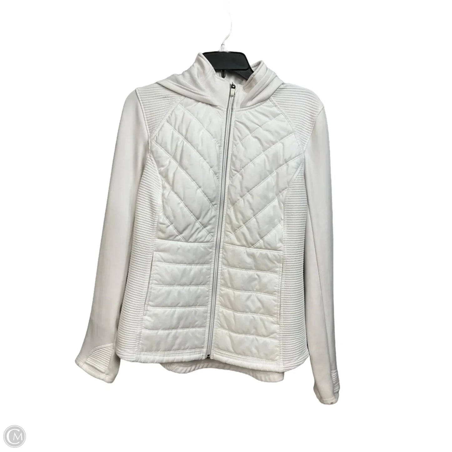 Athletic Jacket By Fila In White, Size: L