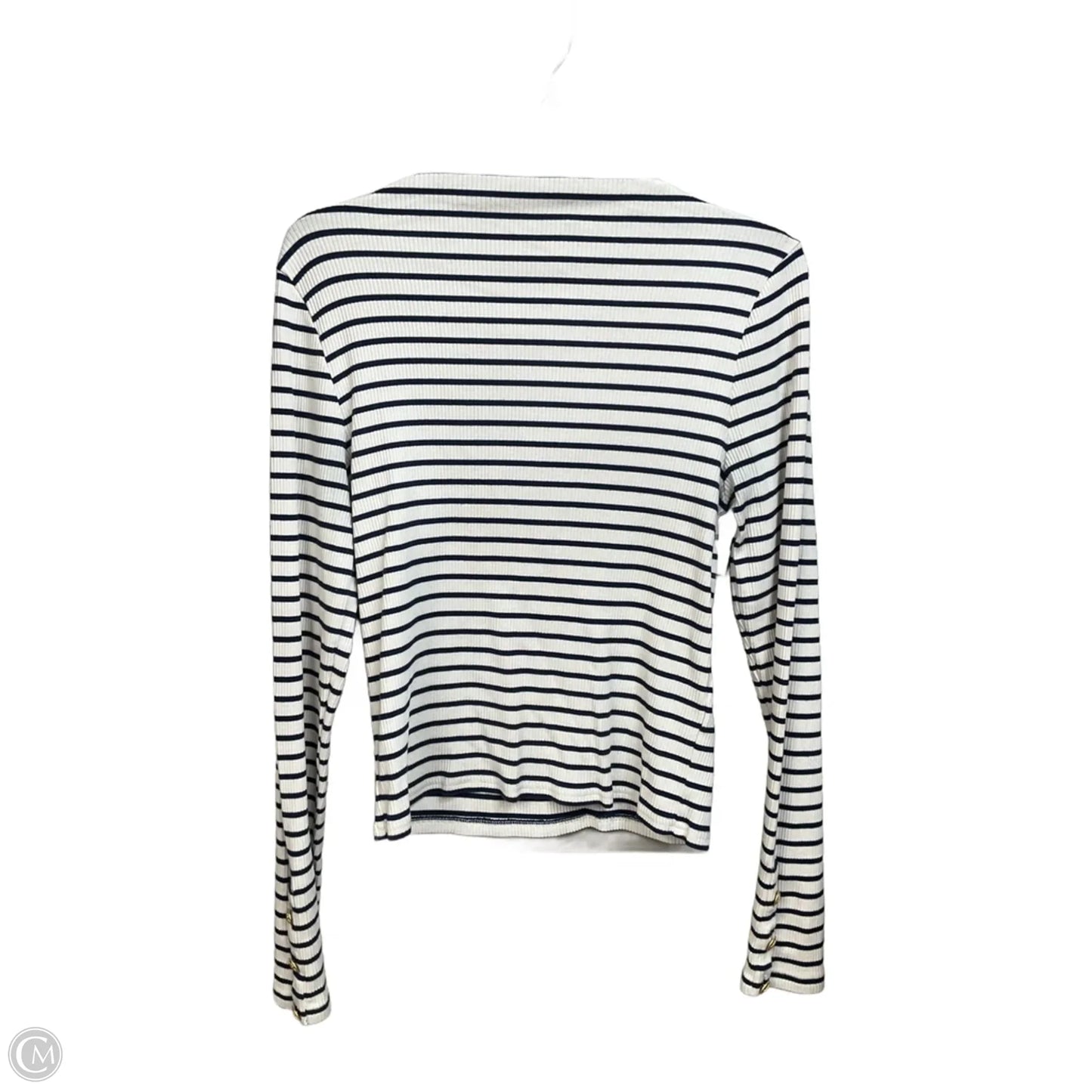 Top Long Sleeve By J. Crew In Striped Pattern, Size: L