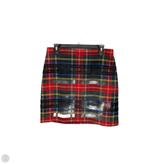Skirt Mini & Short By J. Crew In Plaid Pattern, Size: 10