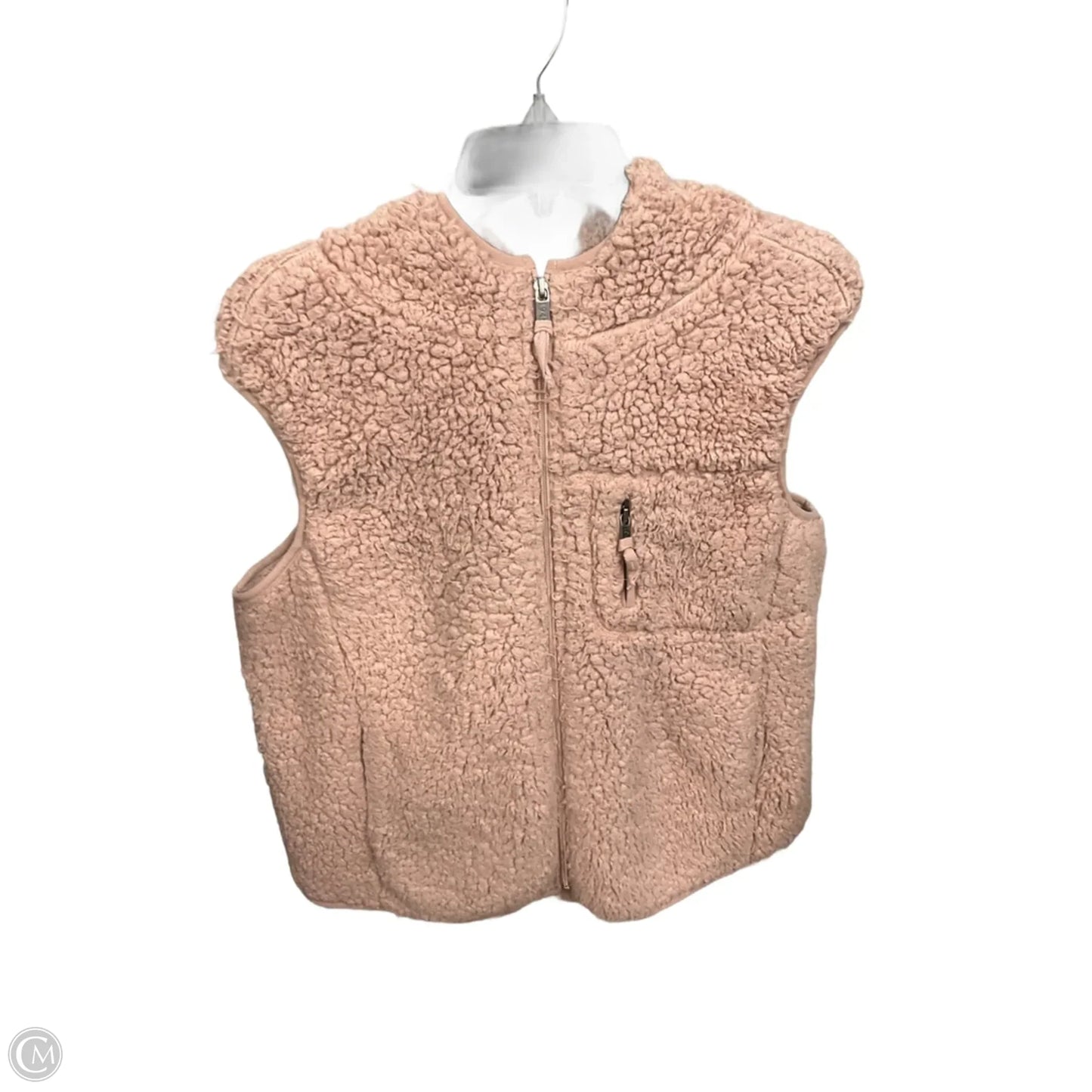 Vest Faux Fur & Sherpa By Weatherproof In Pink, Size: Xl