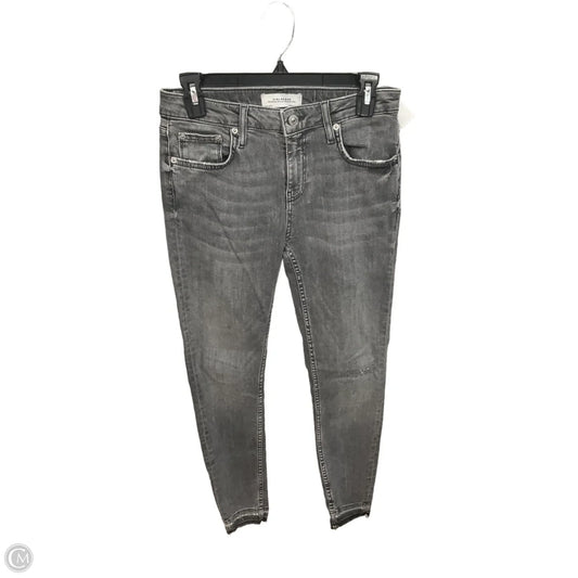 Jeans Skinny By Zara Women In Grey Denim, Size: 8