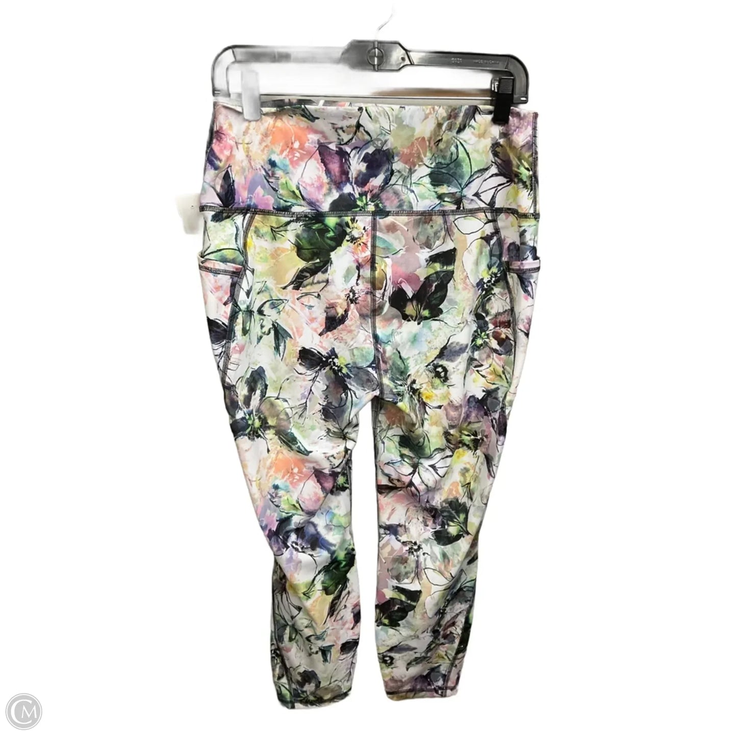 Athletic Leggings By Rbx In Floral Print, Size: Xl