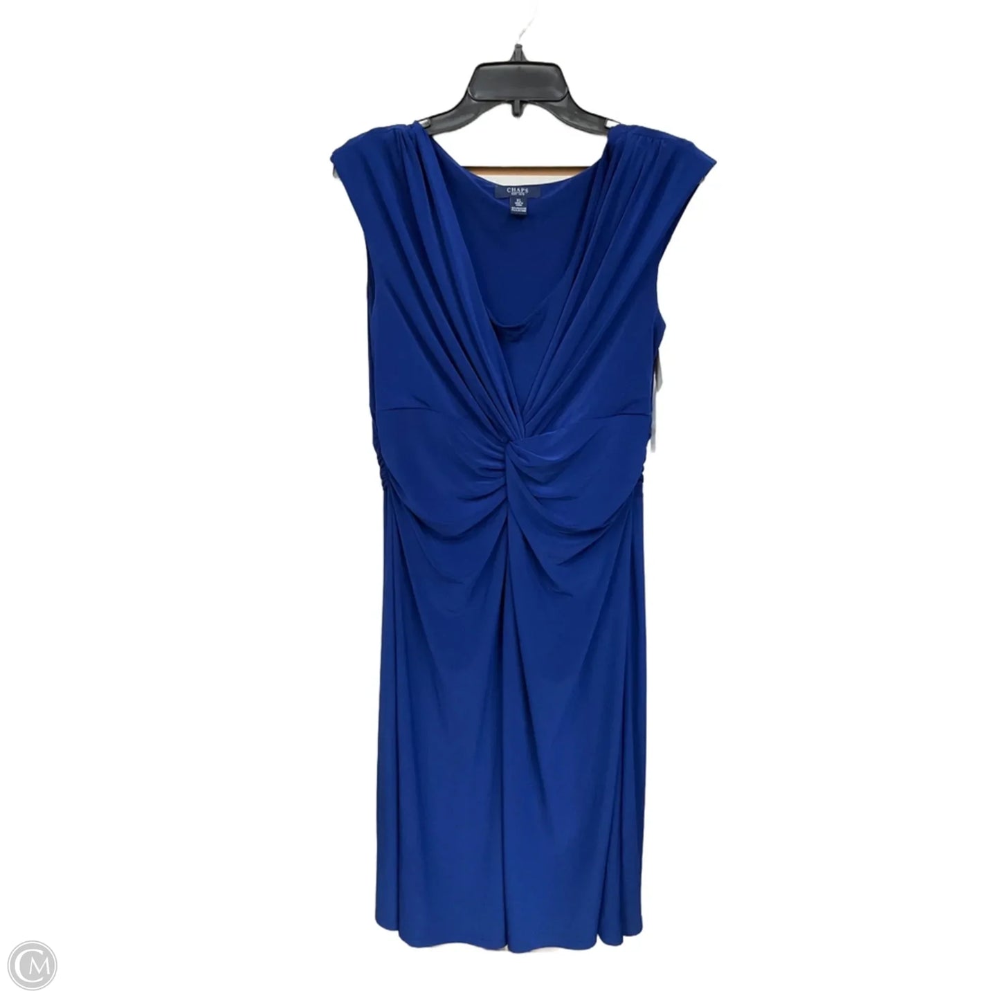 Dress Party Midi By Chaps In Blue, Size: Xl