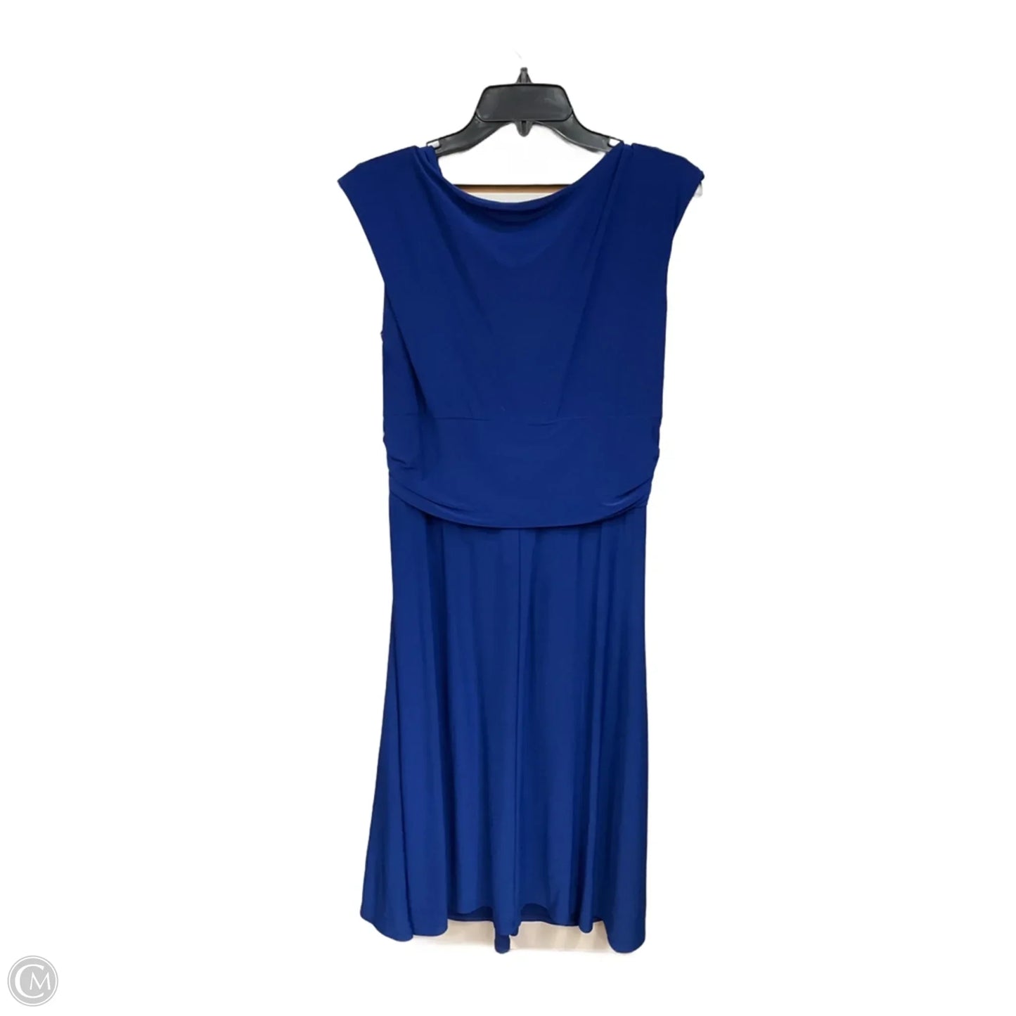 Dress Party Midi By Chaps In Blue, Size: Xl