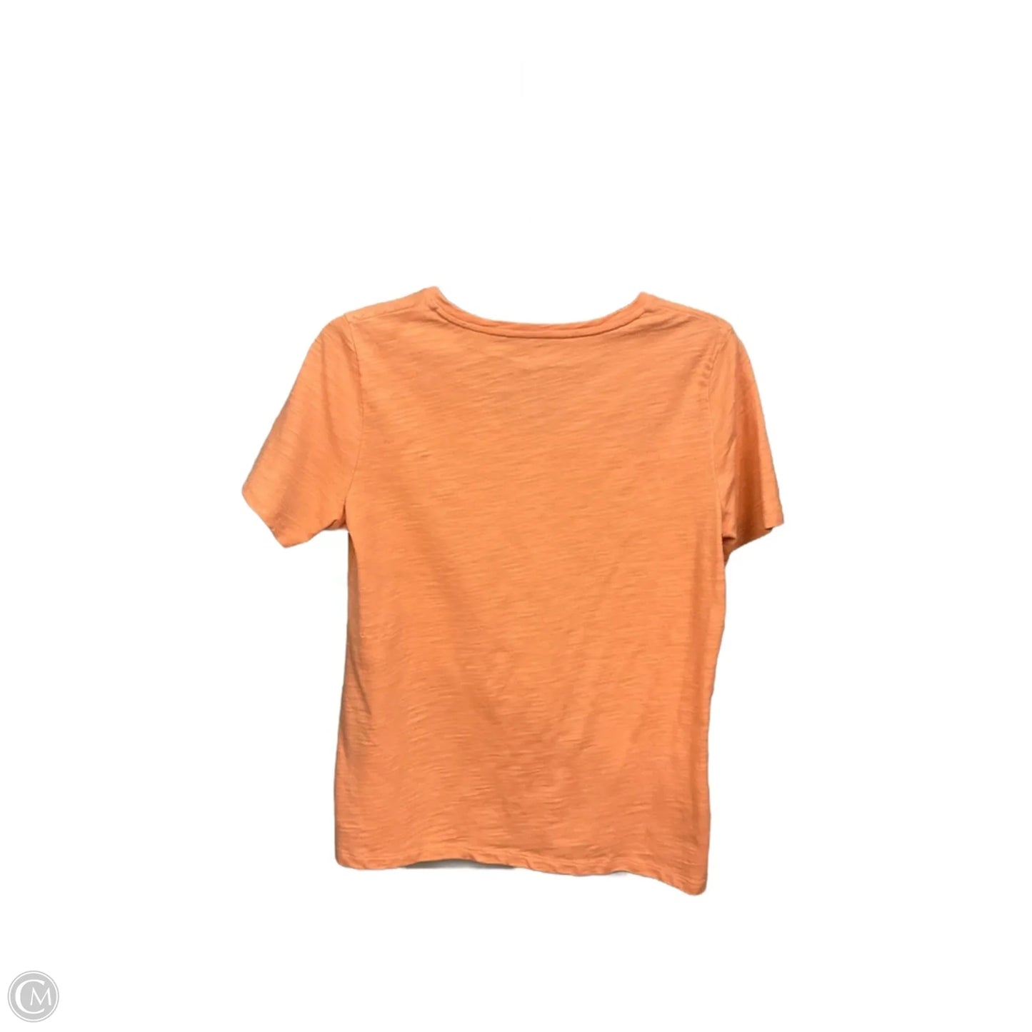 Top Short Sleeve Basic By Talbots In Peach, Size: M
