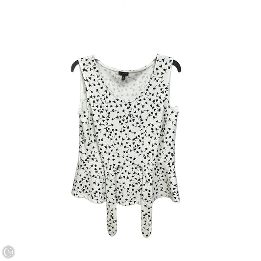 Top Sleeveless By Talbots In Floral Print, Size: M