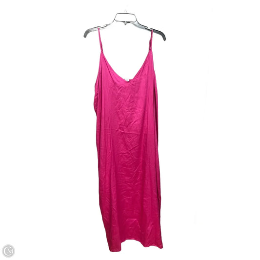 Dress Casual Midi By Old Navy In Pink, Size: Xxl