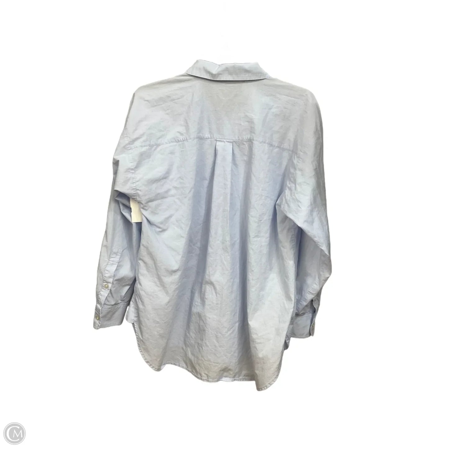 Blouse Long Sleeve By Loft In Blue, Size: M