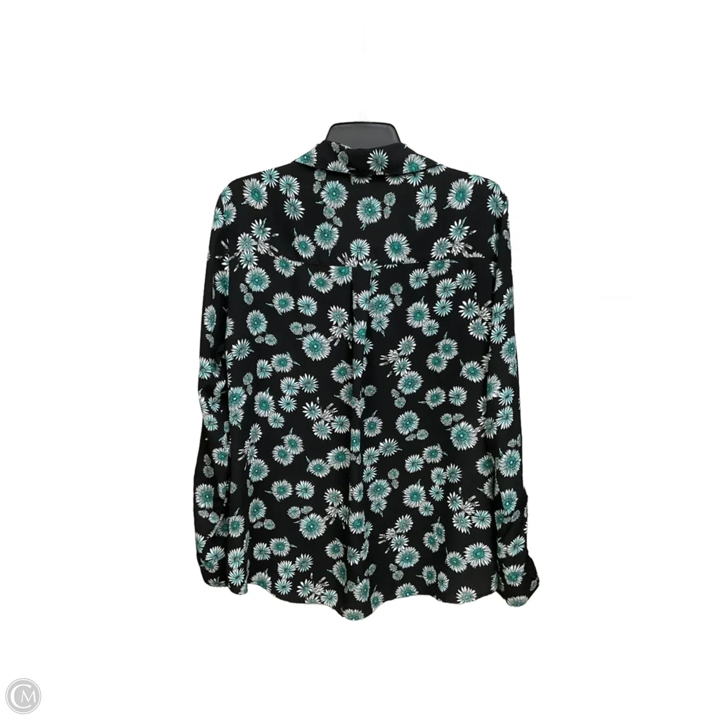 Blouse Long Sleeve By Express In Floral Print, Size: L