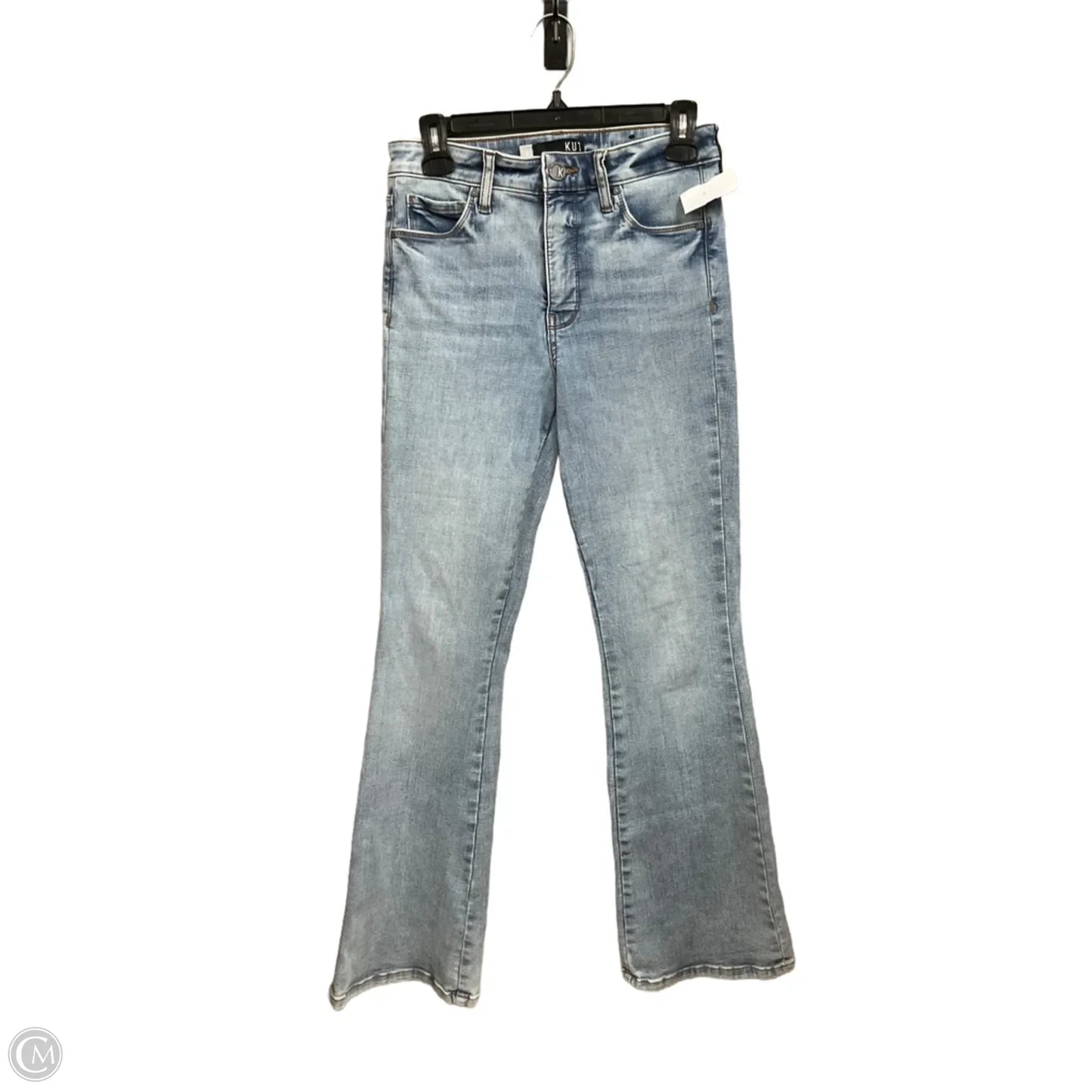 Jeans Flared By Kut In Blue Denim, Size: 0