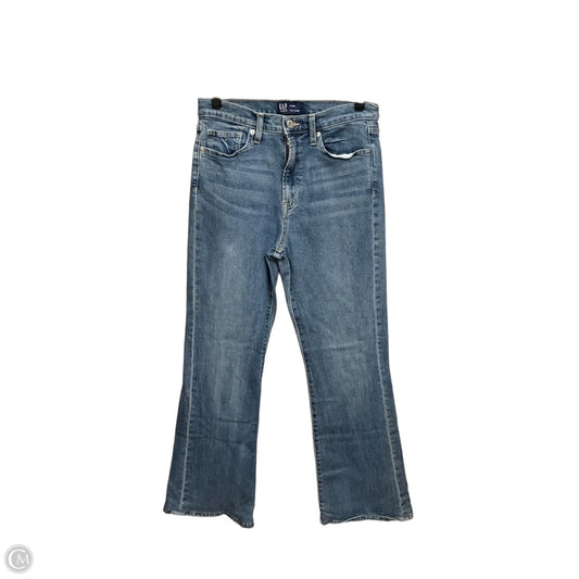 Jeans Flared By Gap In Blue Denim, Size: 10