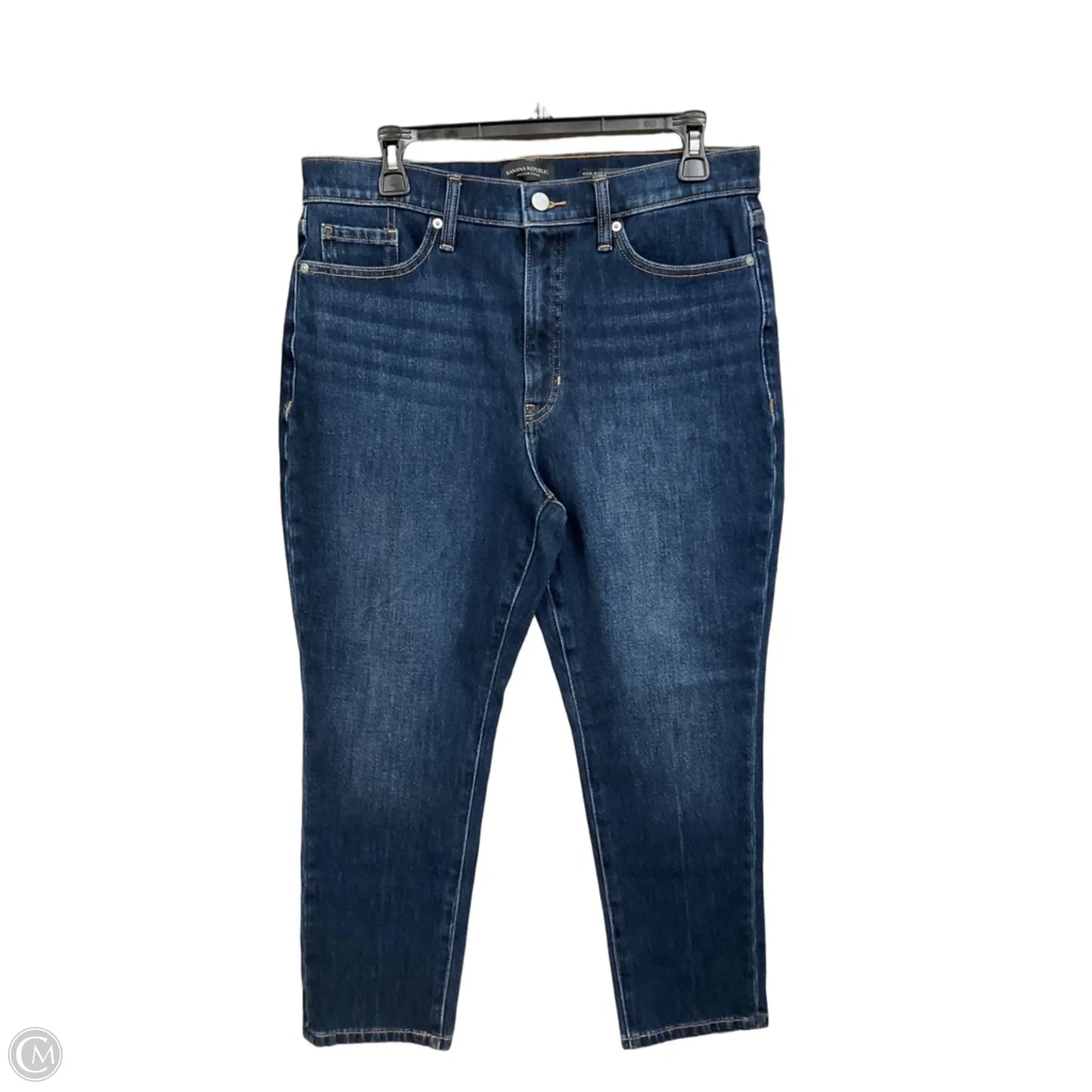 Jeans Skinny By Banana Republic In Blue Denim, Size: 12