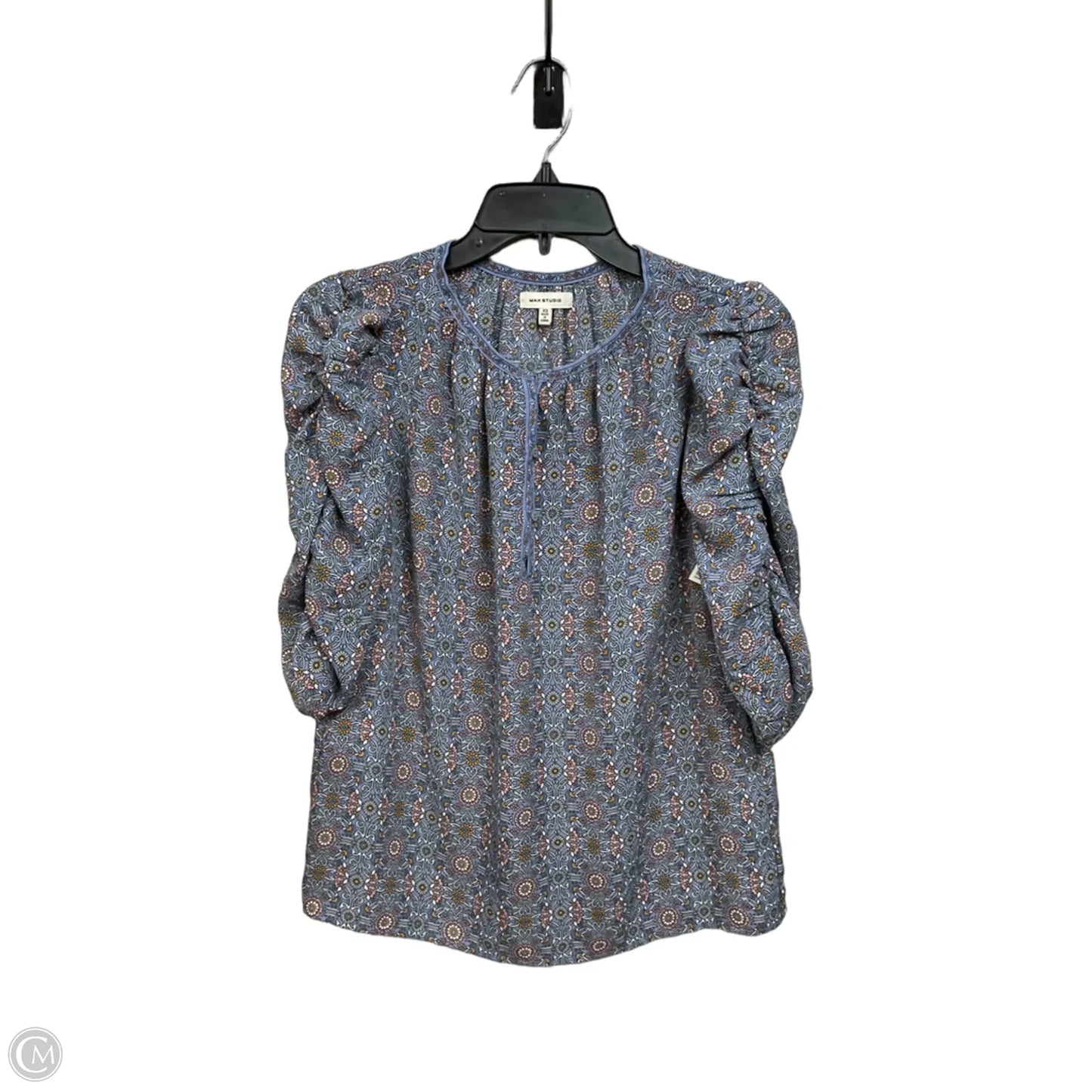 Top Short Sleeve By Max Studio In Floral Print, Size: Xs