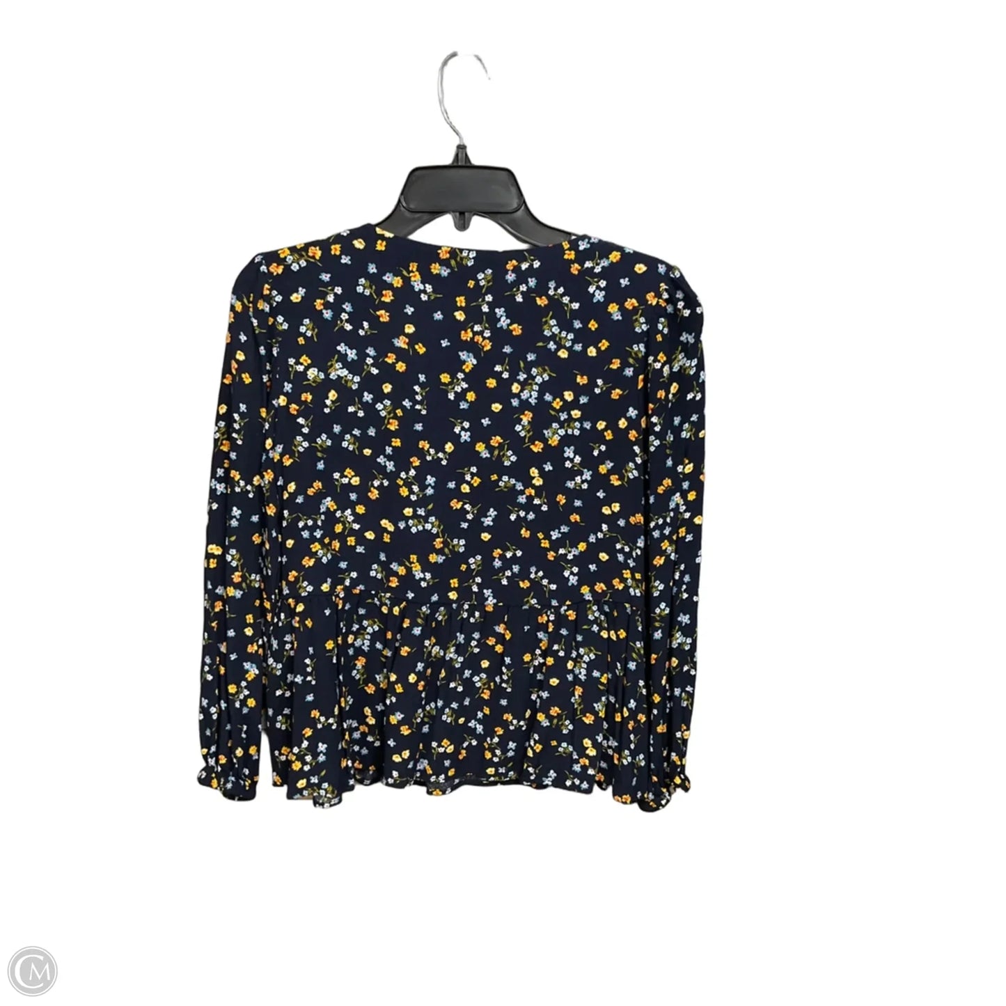 Top Long Sleeve By Loft In Floral Print, Size: Xs