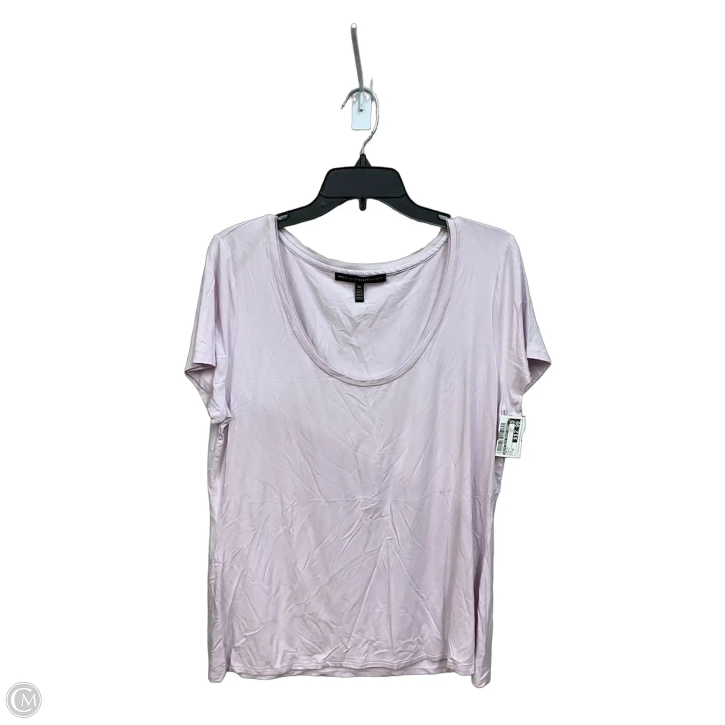 Top Short Sleeve By White House Black Market In Purple, Size: Xl