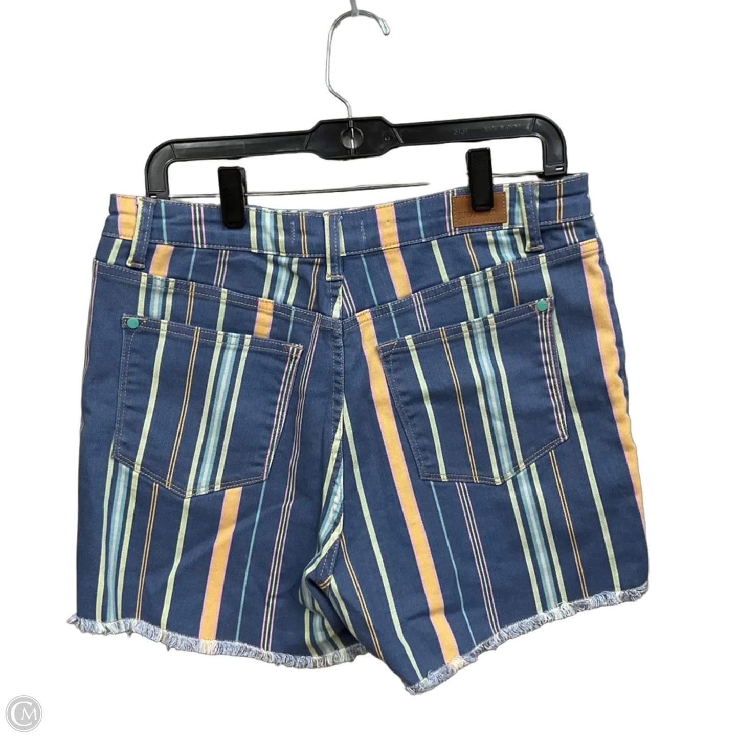 Shorts By Judy Blue In Striped Pattern, Size: 16