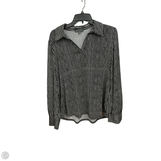 Top Long Sleeve By Adrianna Papell In Striped Pattern, Size: Xl