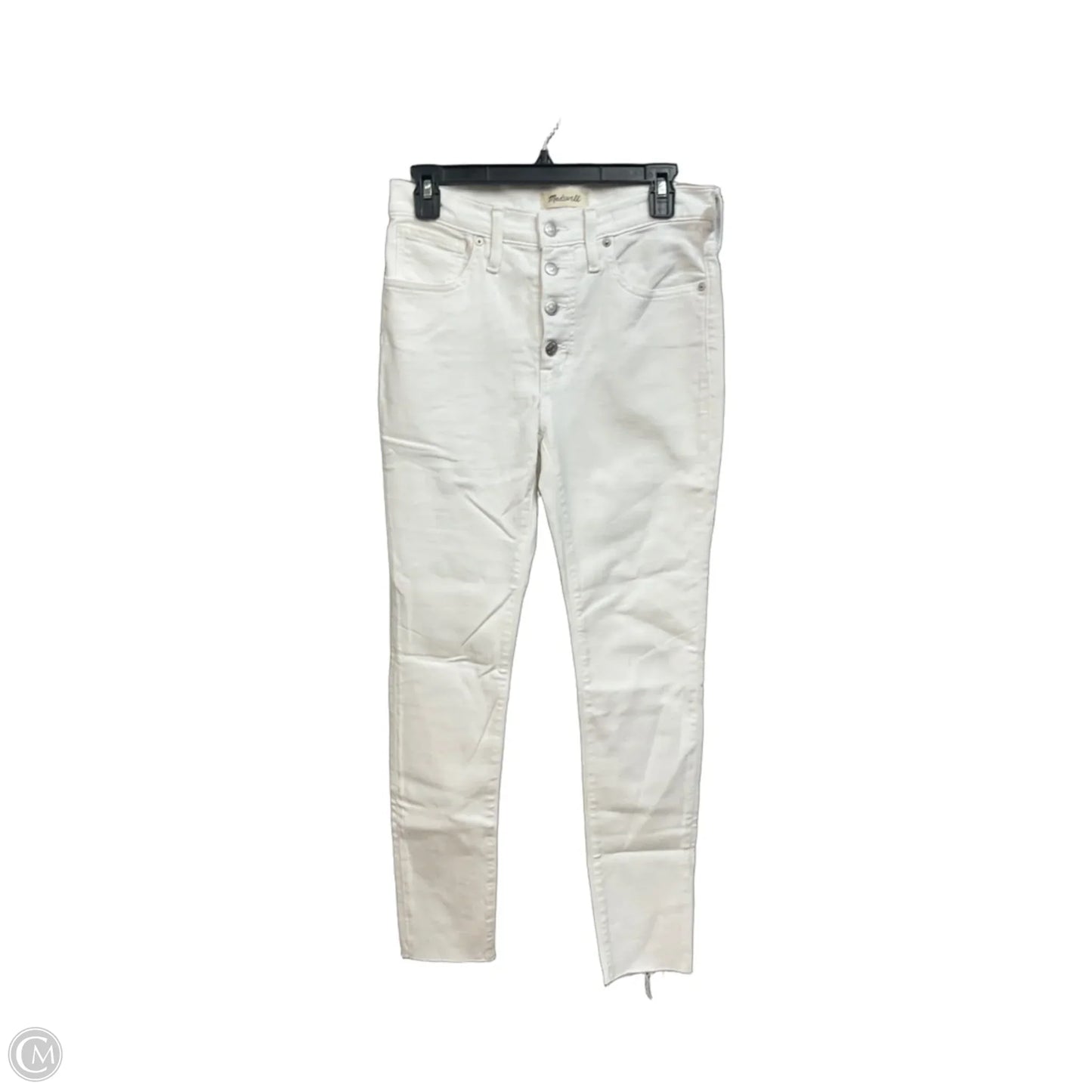 Jeans Skinny By Madewell In White Denim, Size: 4