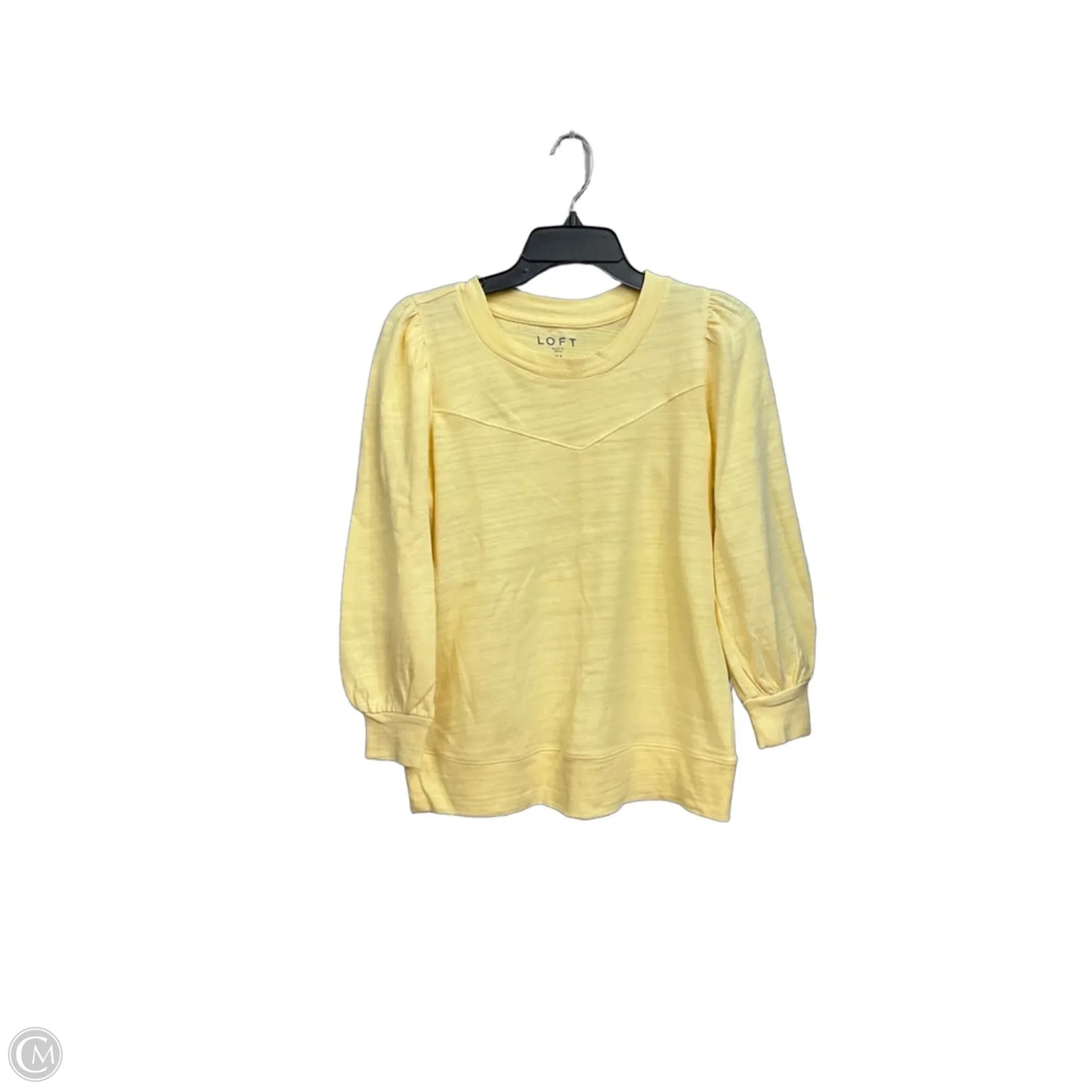 Top Long Sleeve By Loft In Yellow, Size: Xs