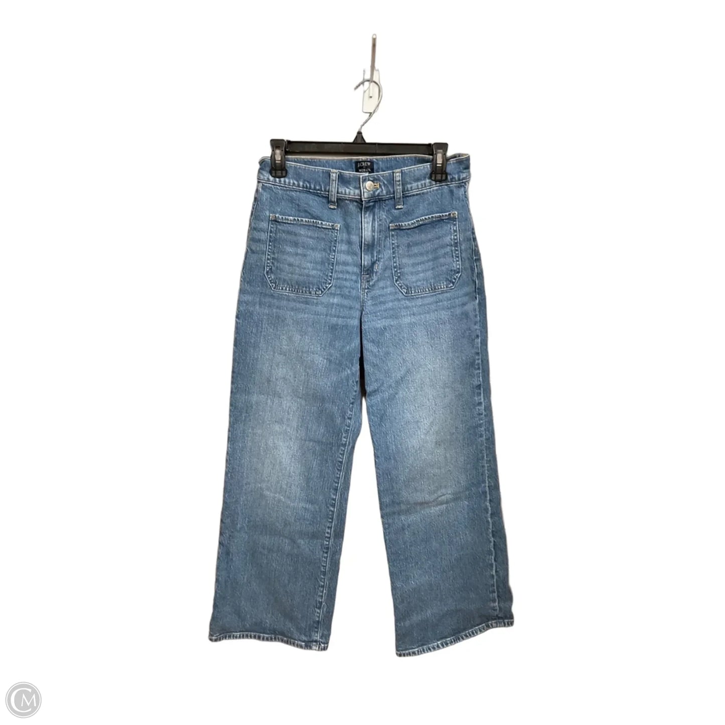 Jeans Wide Leg By J. Crew In Blue Denim, Size: 4