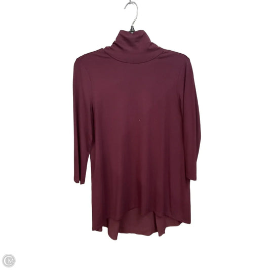 Tunic 3/4 Sleeve By Vince Camuto In Maroon, Size: S