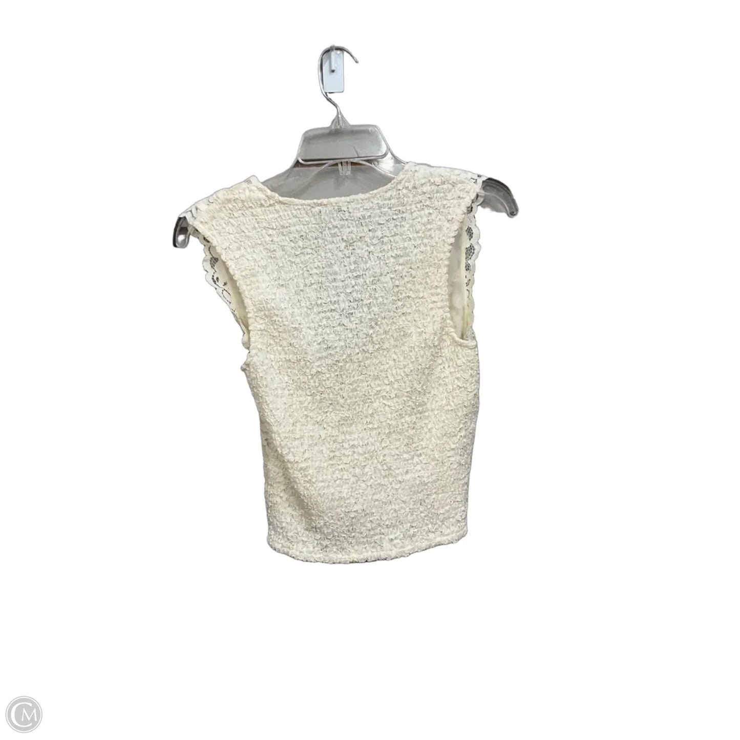 Top Sleeveless By Express In Cream, Size: S
