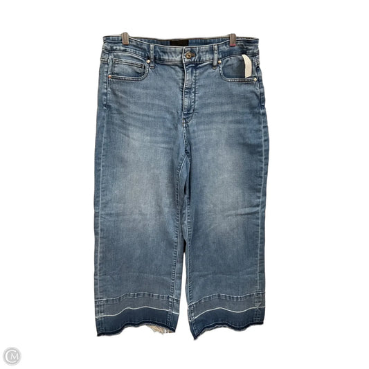 Jeans Wide Leg By White House Black Market In Blue Denim, Size: 12