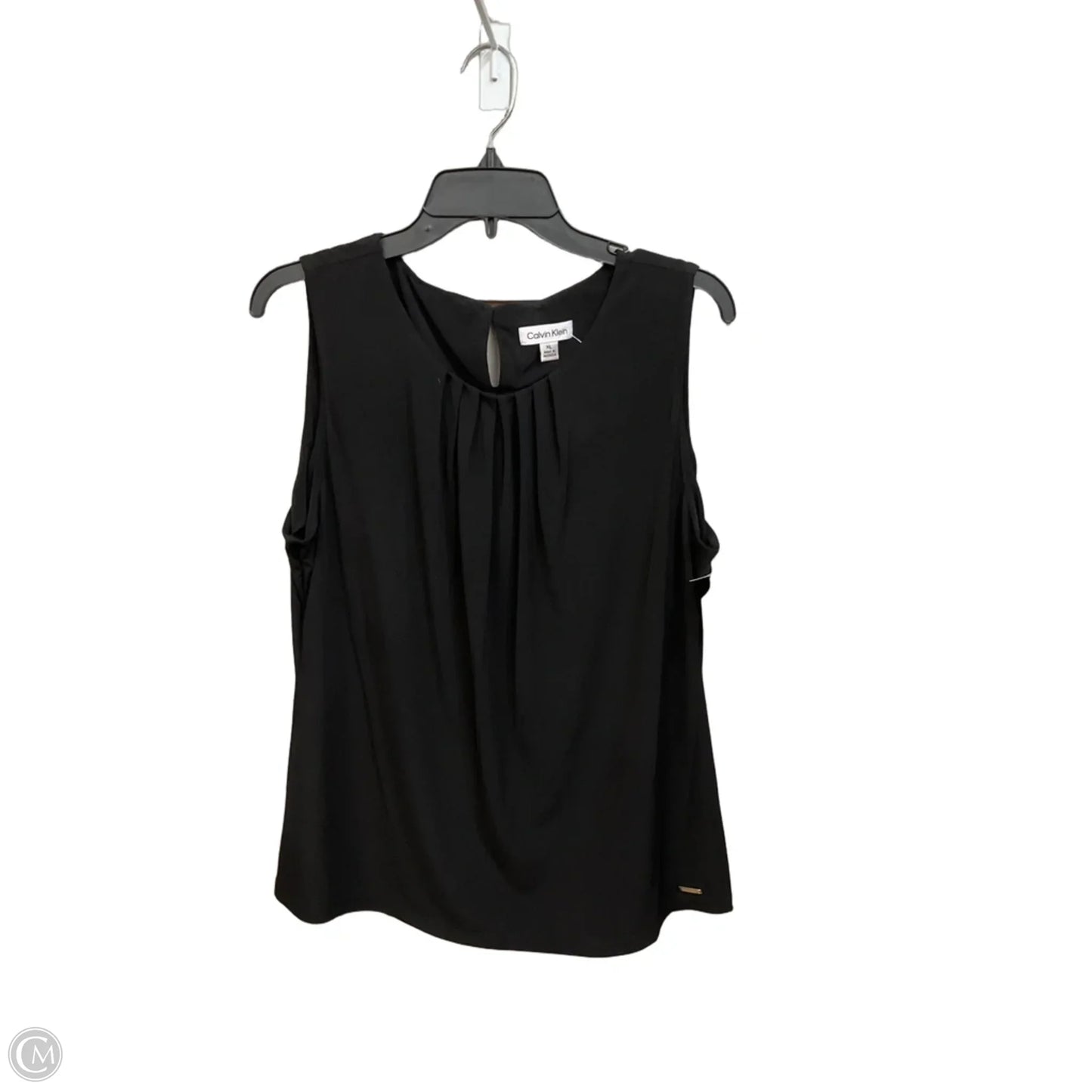 Top Sleeveless By Calvin Klein In Black, Size: Xl