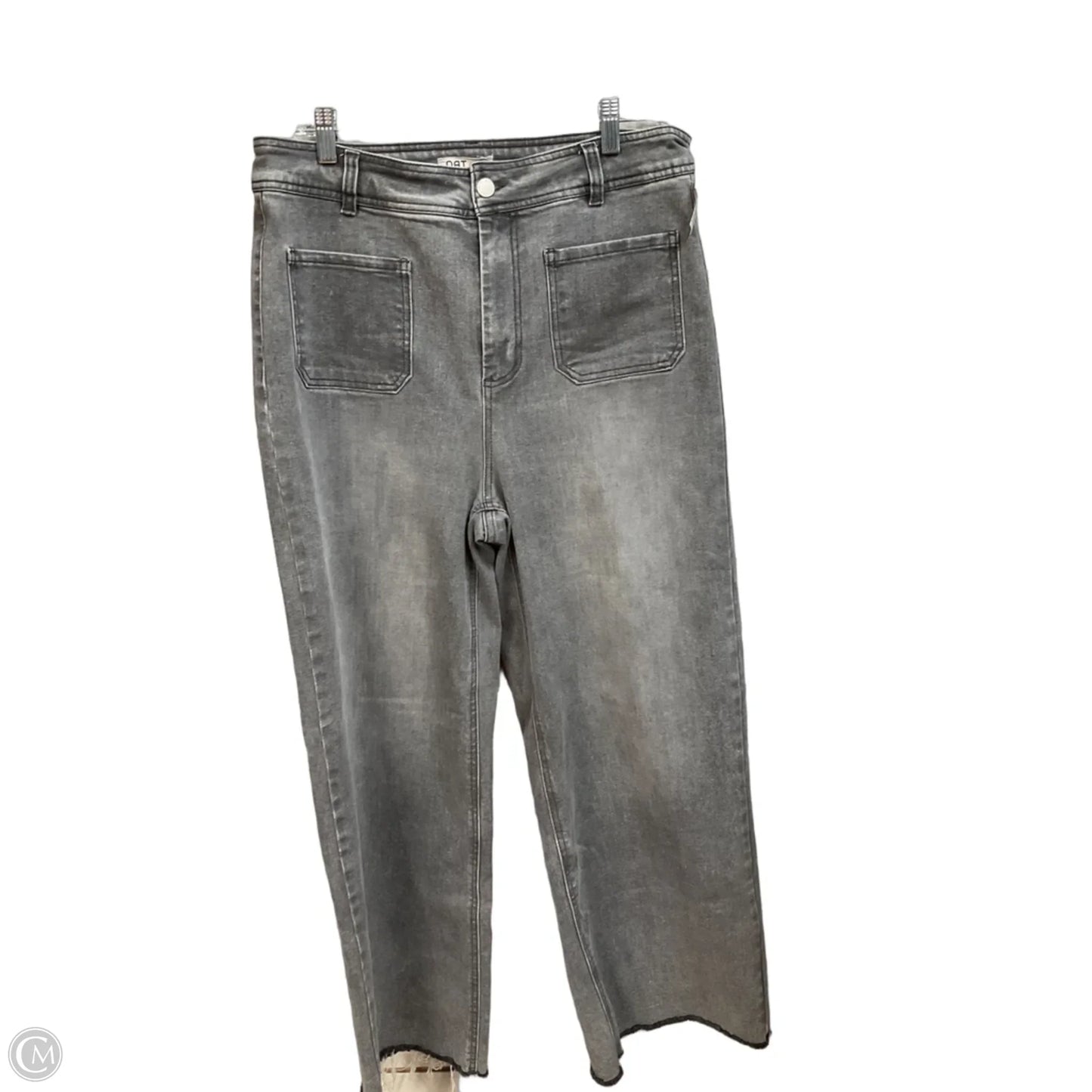 Jeans Wide Leg By Oat In Grey Denim, Size: 12