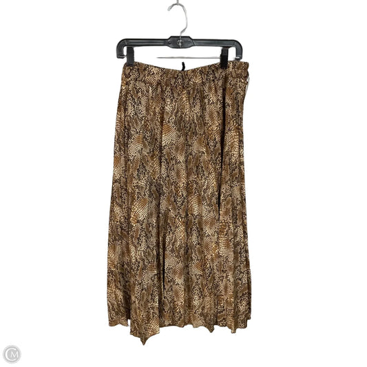 Skirt Maxi By Marled In Snakeskin Print, Size: 16