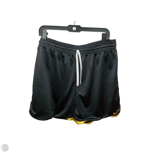 Athletic Shorts By Nike Apparel In Black & Yellow, Size: Xl
