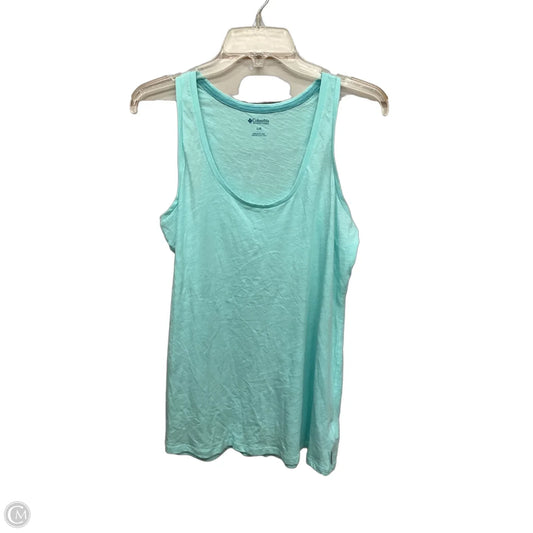 Athletic Tank Top By Columbia In Aqua, Size: L