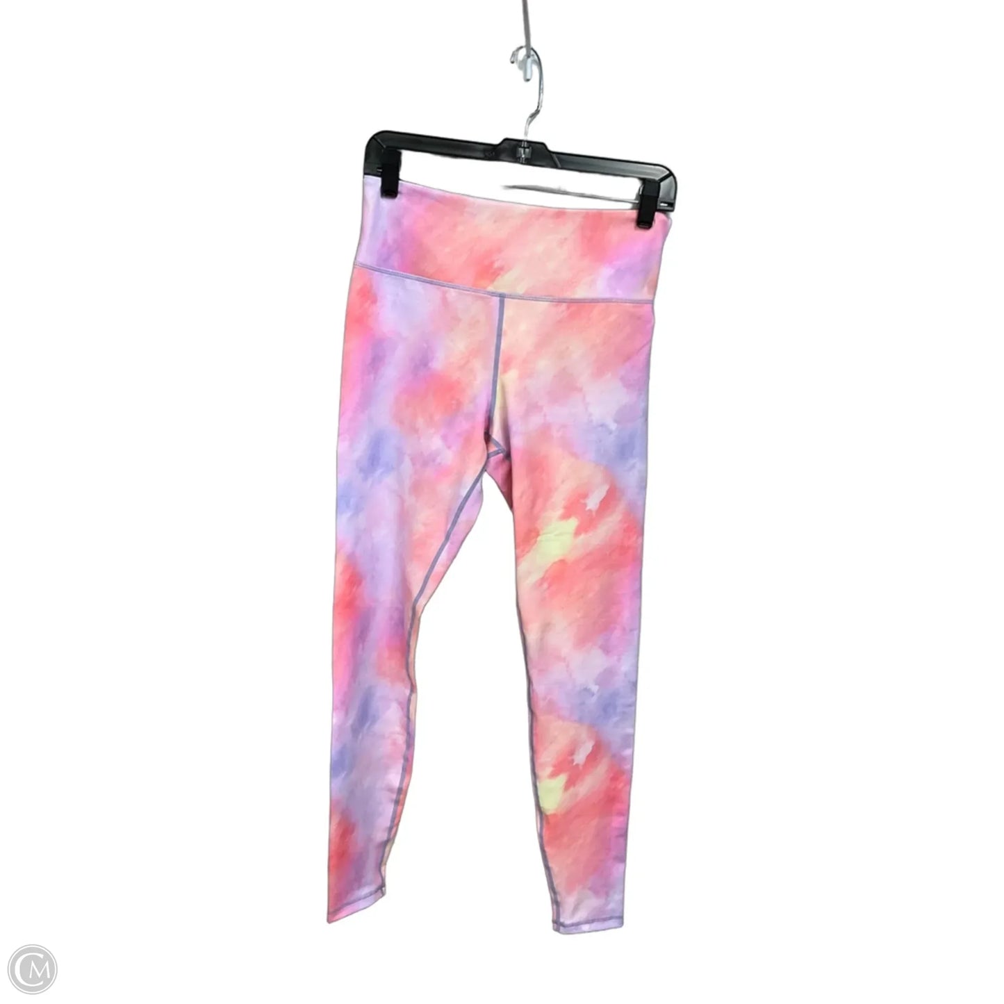 Athletic Leggings By Zyia In Tie Dye Print, Size: M