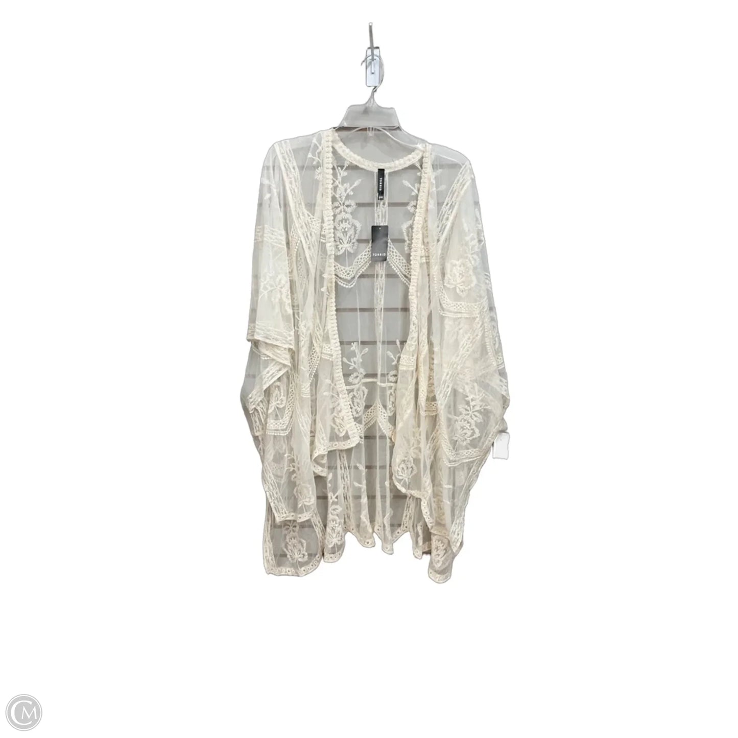Kimono By Torrid In Cream, Size: Osfm