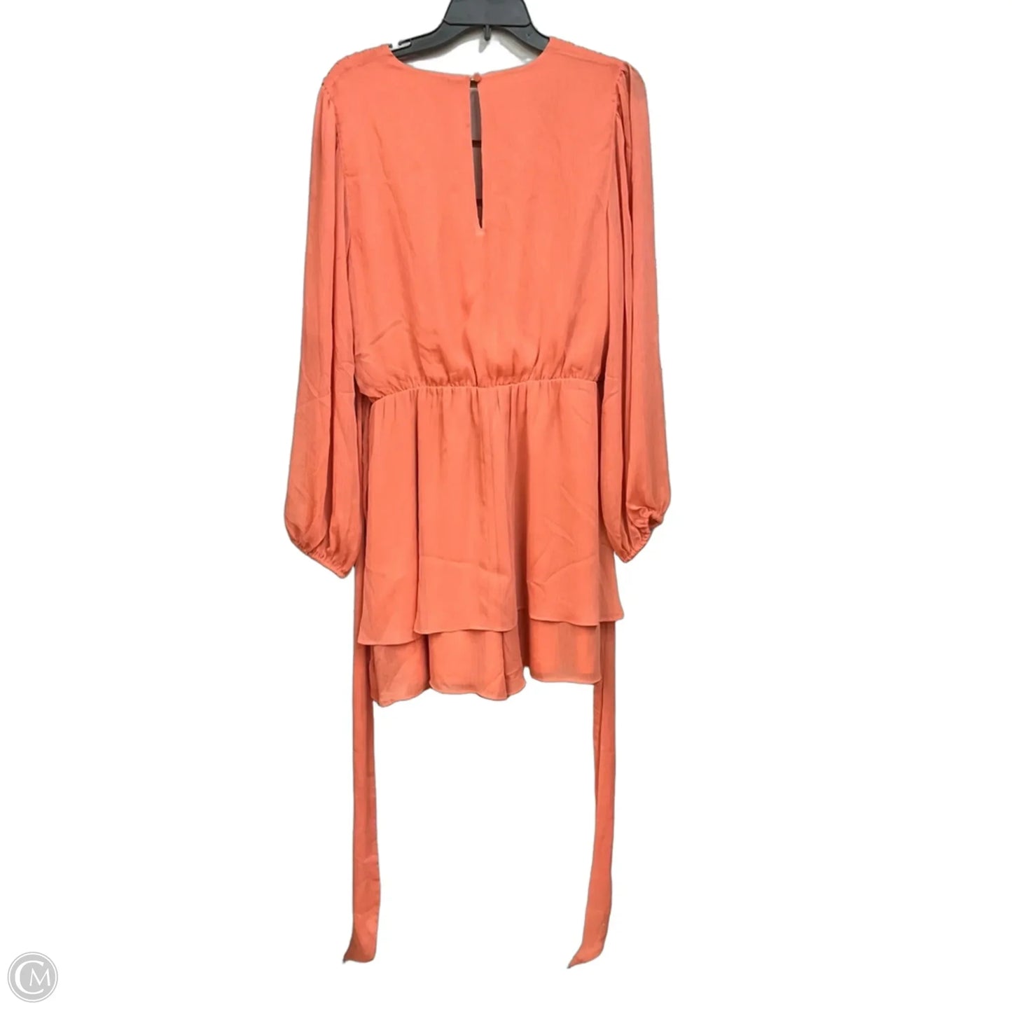 Dress Casual Short By Express In Peach, Size: L