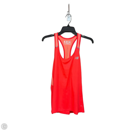Athletic Tank Top By New Balance In Coral, Size: Xl