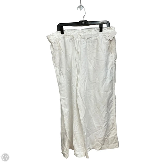 Pants Linen By Loft In White, Size: 16
