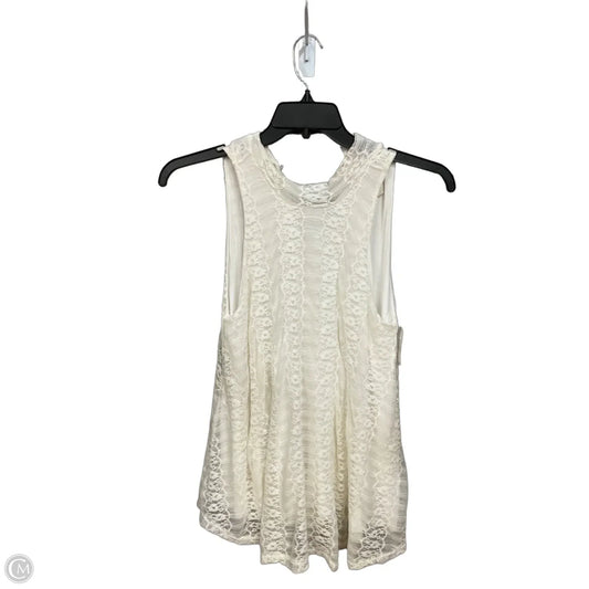 Top Sleeveless By Allison Joy In Cream, Size: M