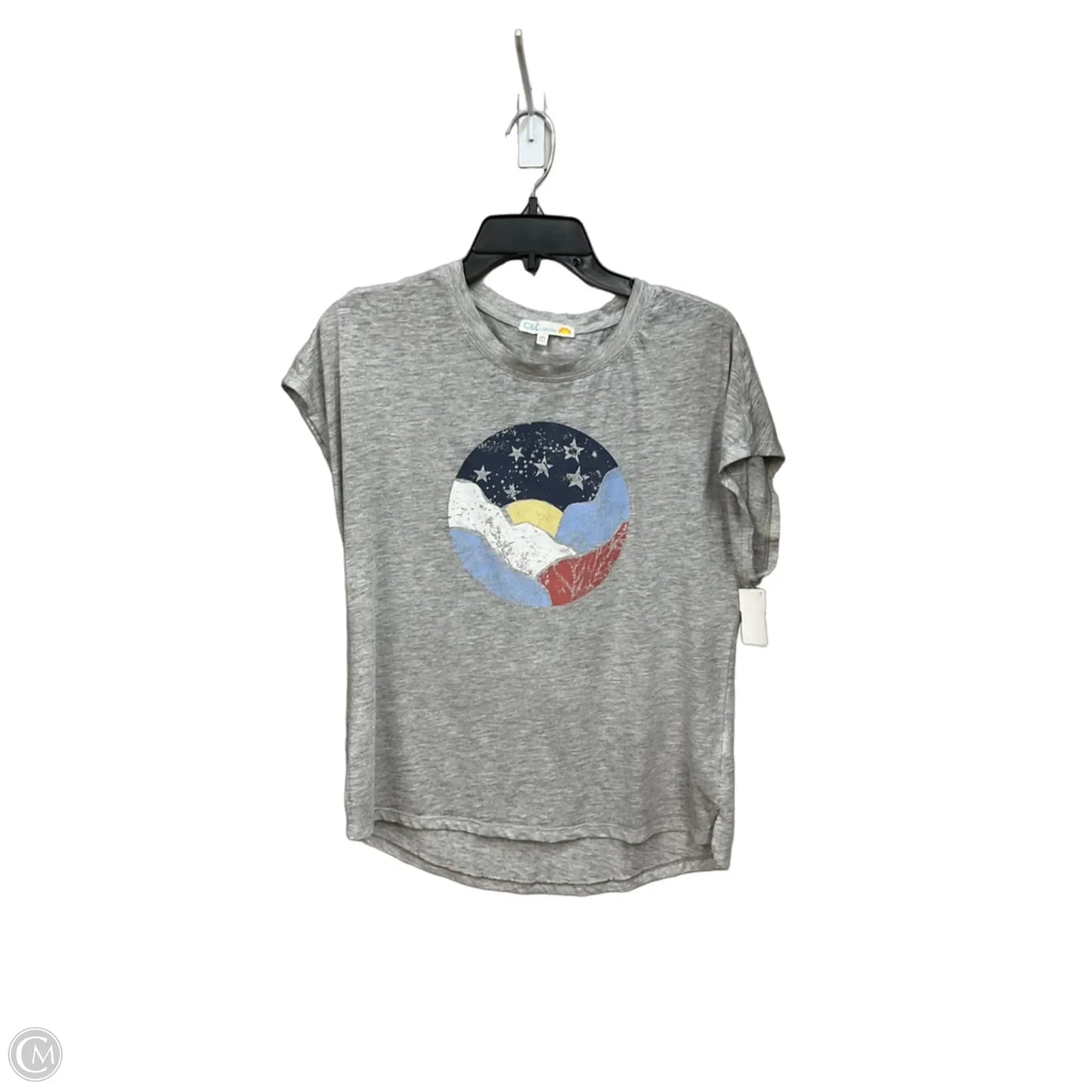 Top Sleeveless By C And C In Grey, Size: M