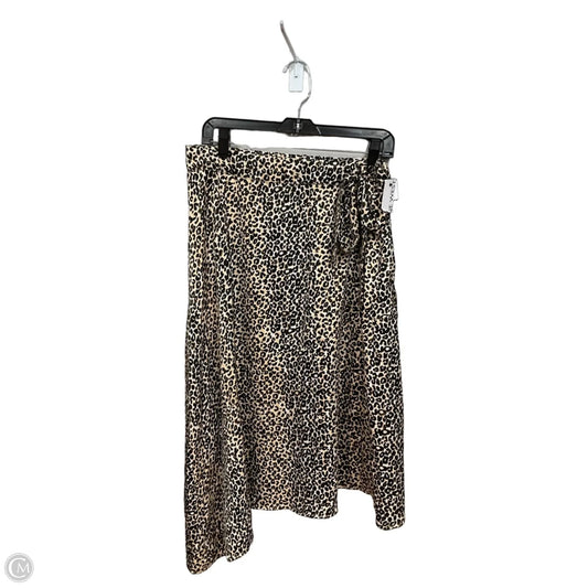 Skirt Midi By Nine West In Animal Print, Size: 16