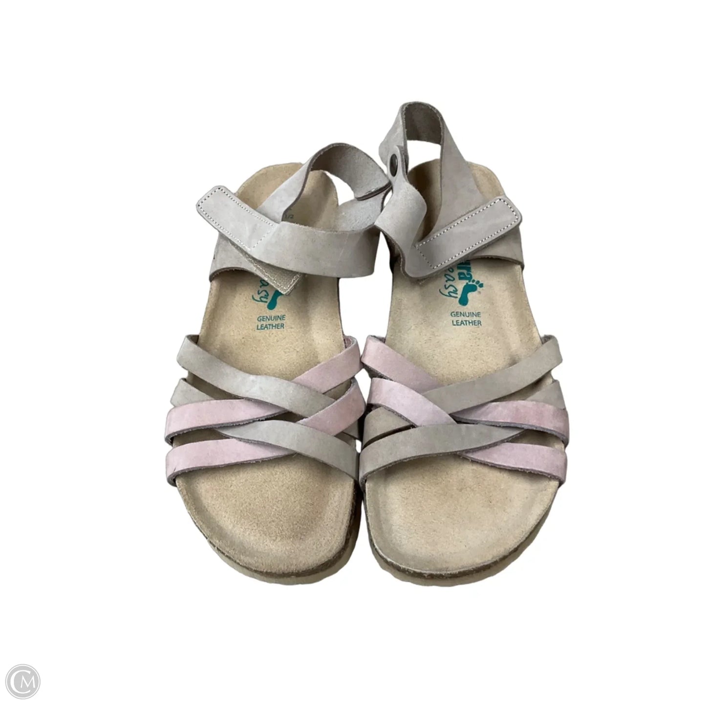 Sandals Heels Wedge By Clothes Mentor In Tan, Size: 7.5
