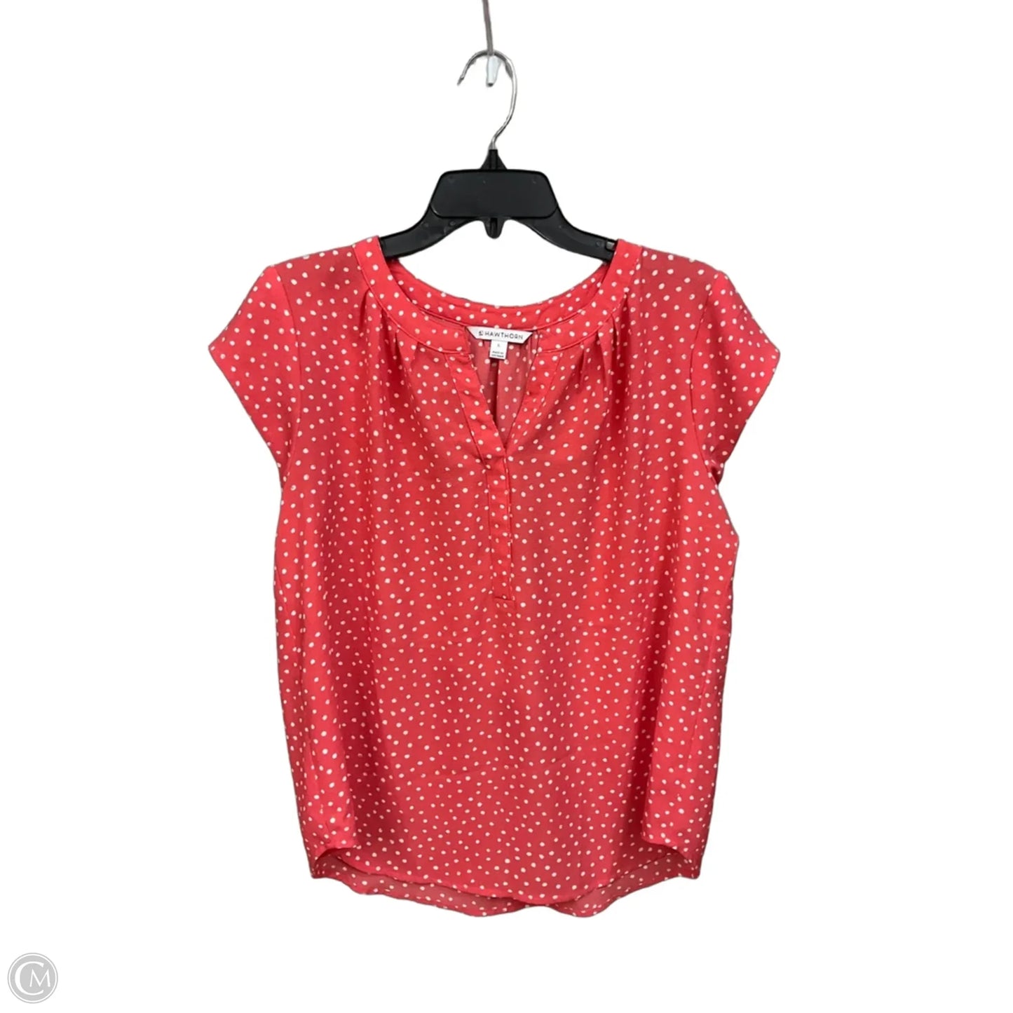 Top Short Sleeve By 41 Hawthorn In Polkadot Pattern, Size: L