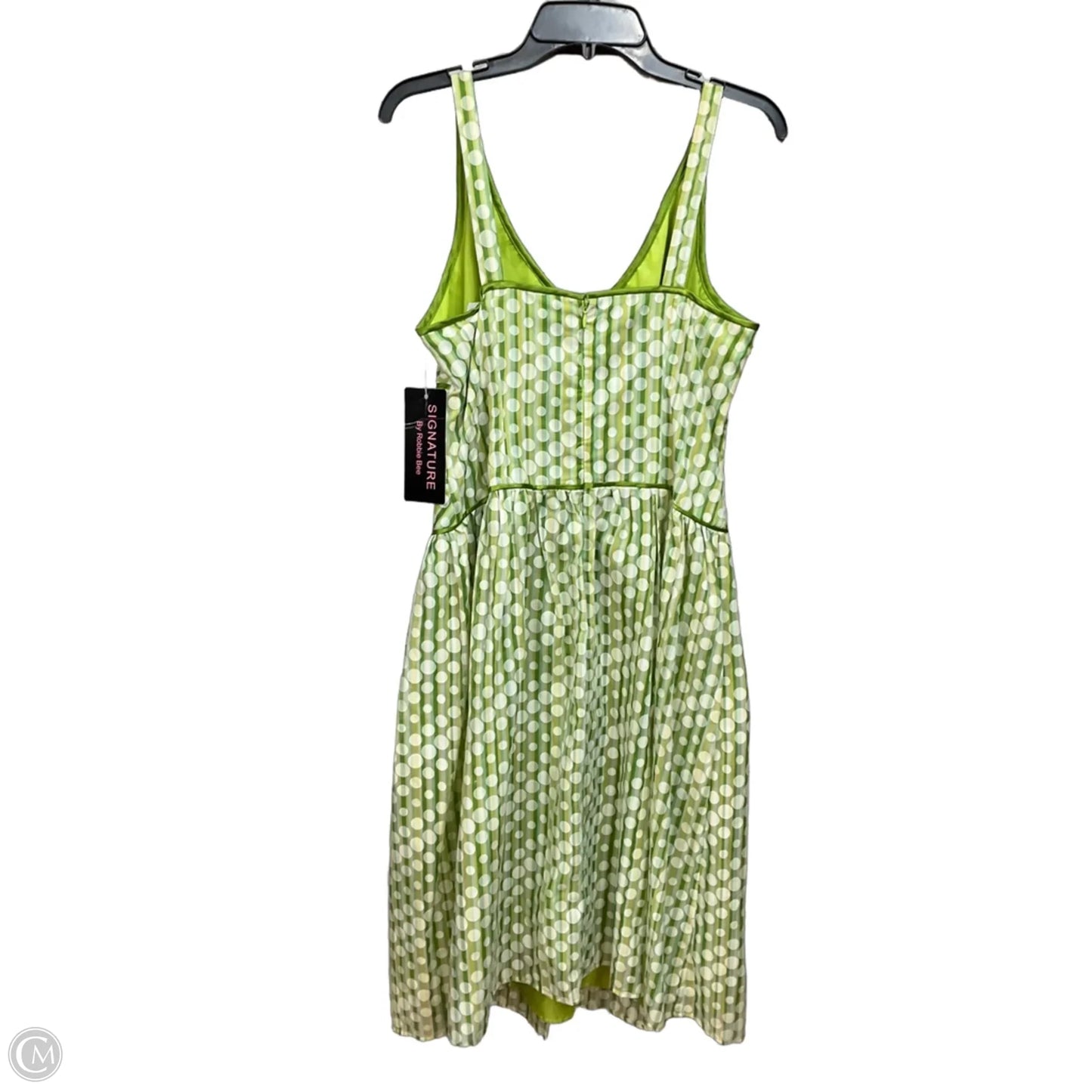 Dress Casual Midi By Signature By Robbie Bee In Polkadot Pattern, Size: M